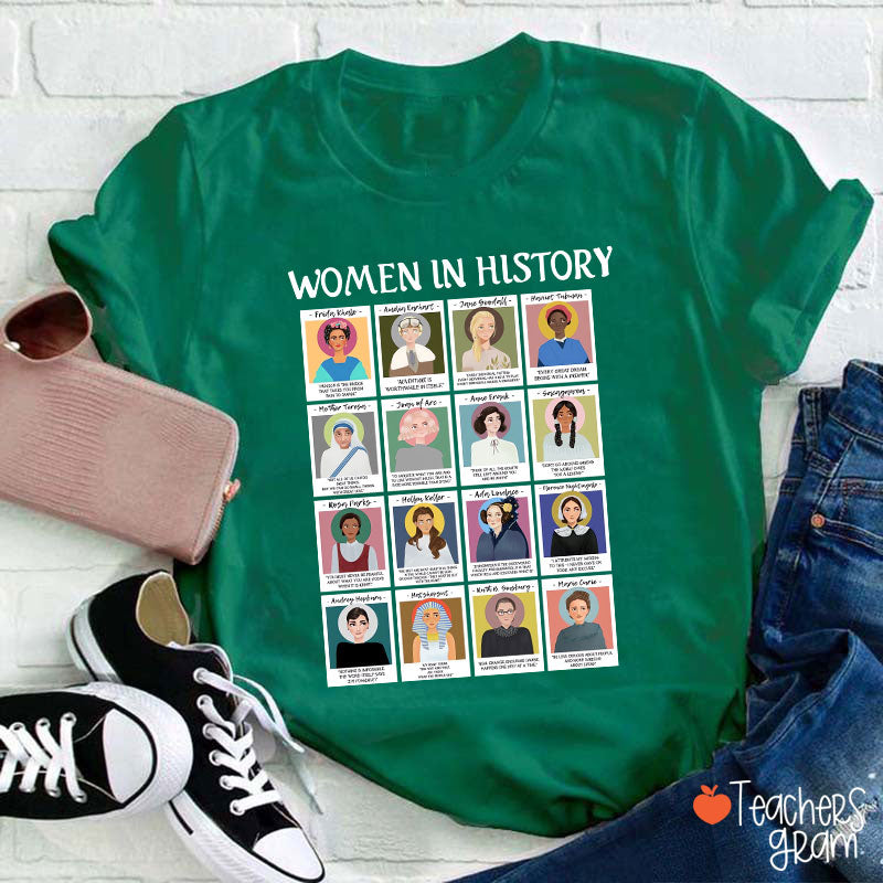 Women In History Teacher T-Shirt