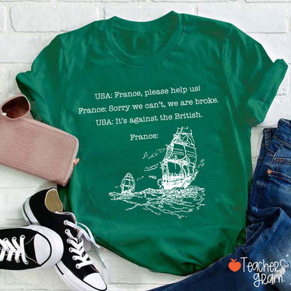 Funny American History  Teacher T-Shirt