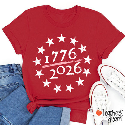 USA 250th Anniversary Teacher T-Shirt