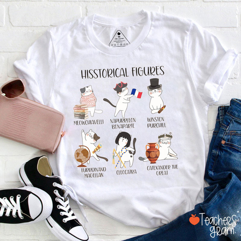 Hisstorical Figures Cat Teacher T-Shirt
