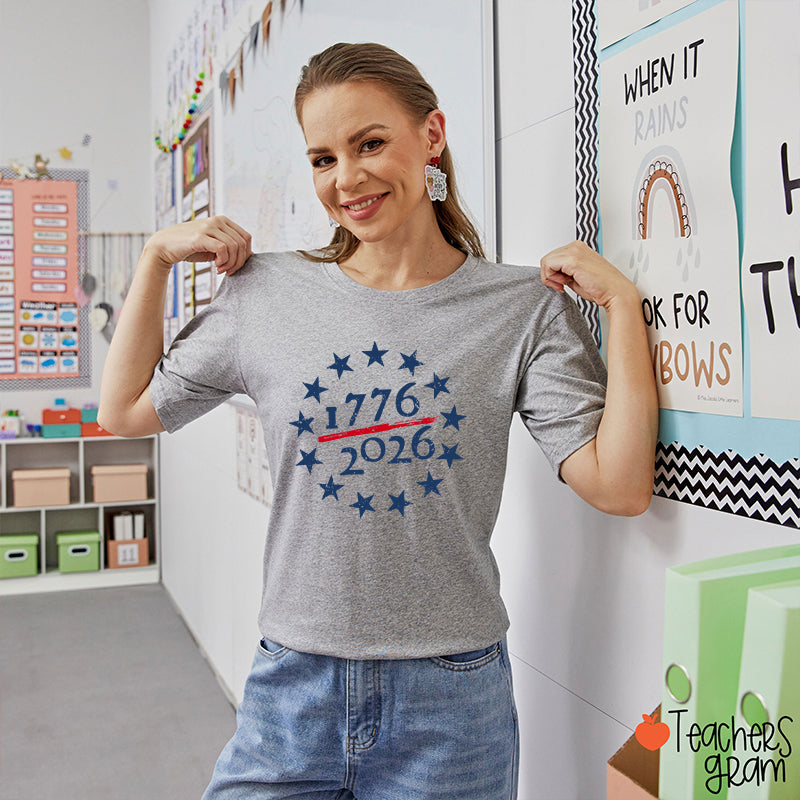 USA 250th Anniversary Teacher T-Shirt