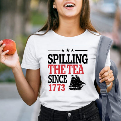 Spilling The Tea Since 1773 History Teacher T-Shirt