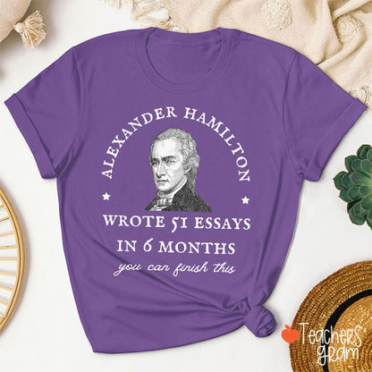 Wrote 51 Essays In 6 Months Teacher T-Shirt