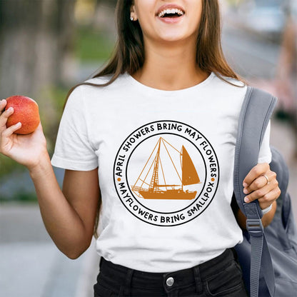 April Showers Bring May Flowers Teacher T-Shirt
