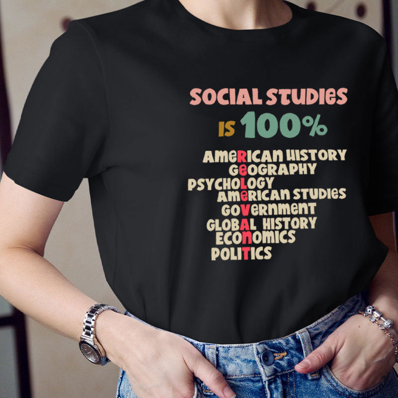 Social Studies Is Relevant Teacher T-Shirt