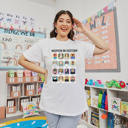 Women In History Teacher T-Shirt