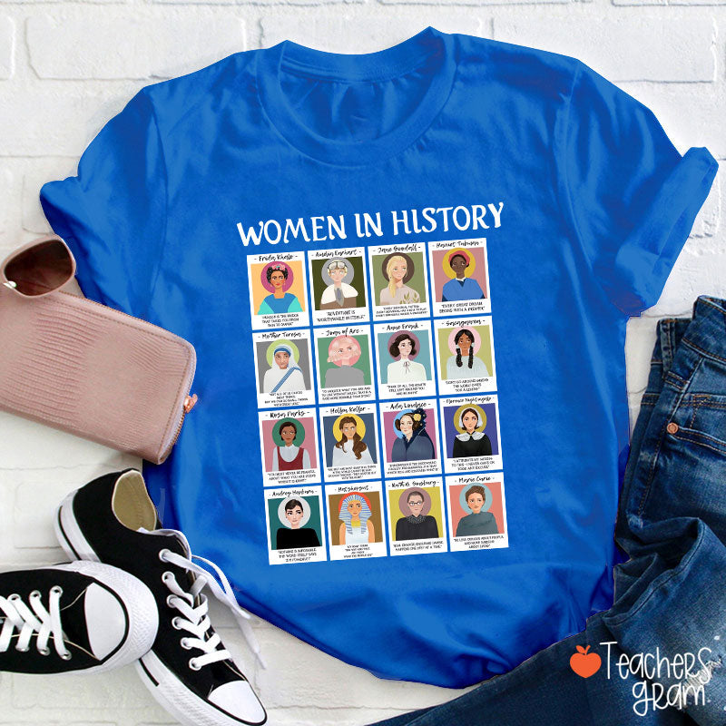 Women In History Teacher T-Shirt