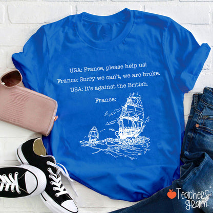 Funny American History  Teacher T-Shirt