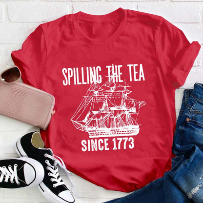 Spilling The Tea Teacher T-Shirt