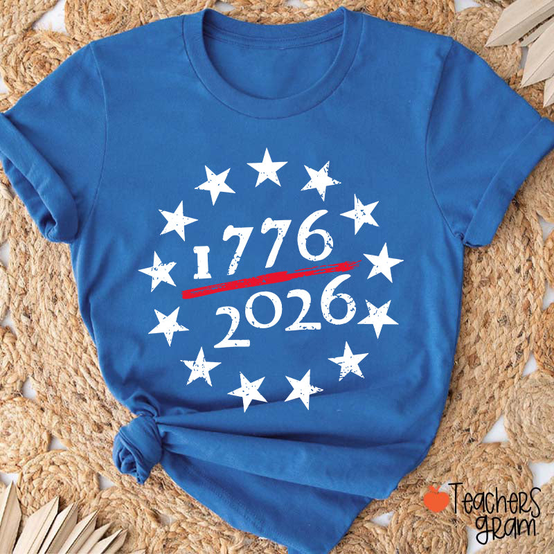USA 250th Anniversary Teacher T-Shirt