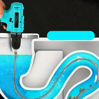 🔥Electric Pipe Dredging Device without Machine, 1 Count Toilet Clog Dredging Tool, Kitchen Sewer Dredging Tool, Bathroom & Toilet Cleaning Supplies, Plumbing Tool