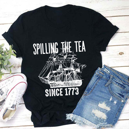 Spilling The Tea Teacher T-Shirt