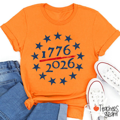 USA 250th Anniversary Teacher T-Shirt