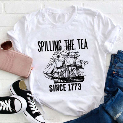 Spilling The Tea Teacher T-Shirt