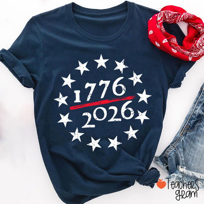 USA 250th Anniversary Teacher T-Shirt