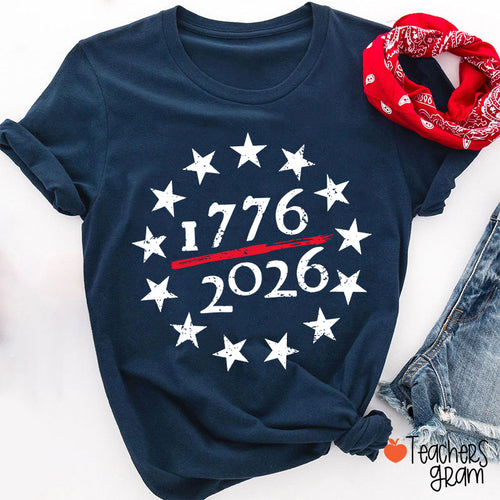 USA 250th Anniversary Teacher T-Shirt