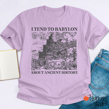 I Tend To Babylon About Ancient History Teacher T-Shirt