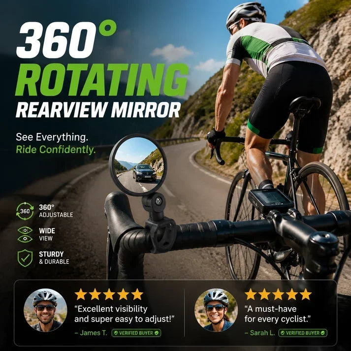 360° Rotating Rearview Mirror（1 Set 2 Pcs）