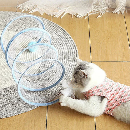Brinquedo de túnel felino