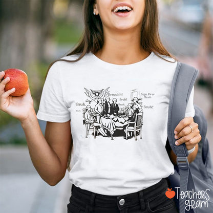 Western Historical Scene Teacher T-Shirt