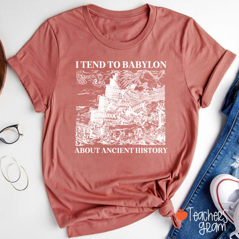 I Tend To Babylon About Ancient History Teacher T-Shirt
