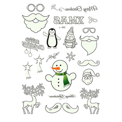 🎃💡 Light Up Your Halloween Look! Glow-in-the-Dark Temporary Tattoos | Waterproof & Fun Party Accessories